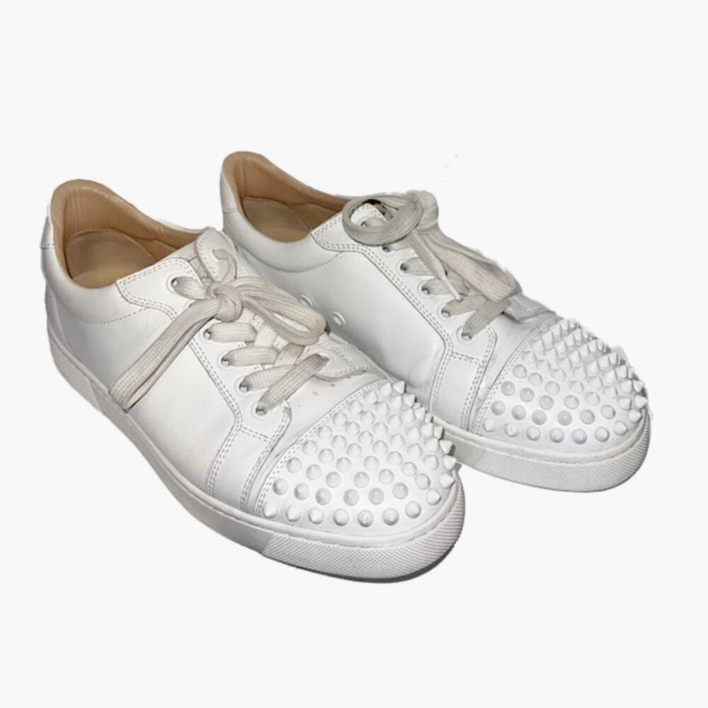 Christian Louboutin Vieira Spike (Louis Junior Spike) Leather Sneaker